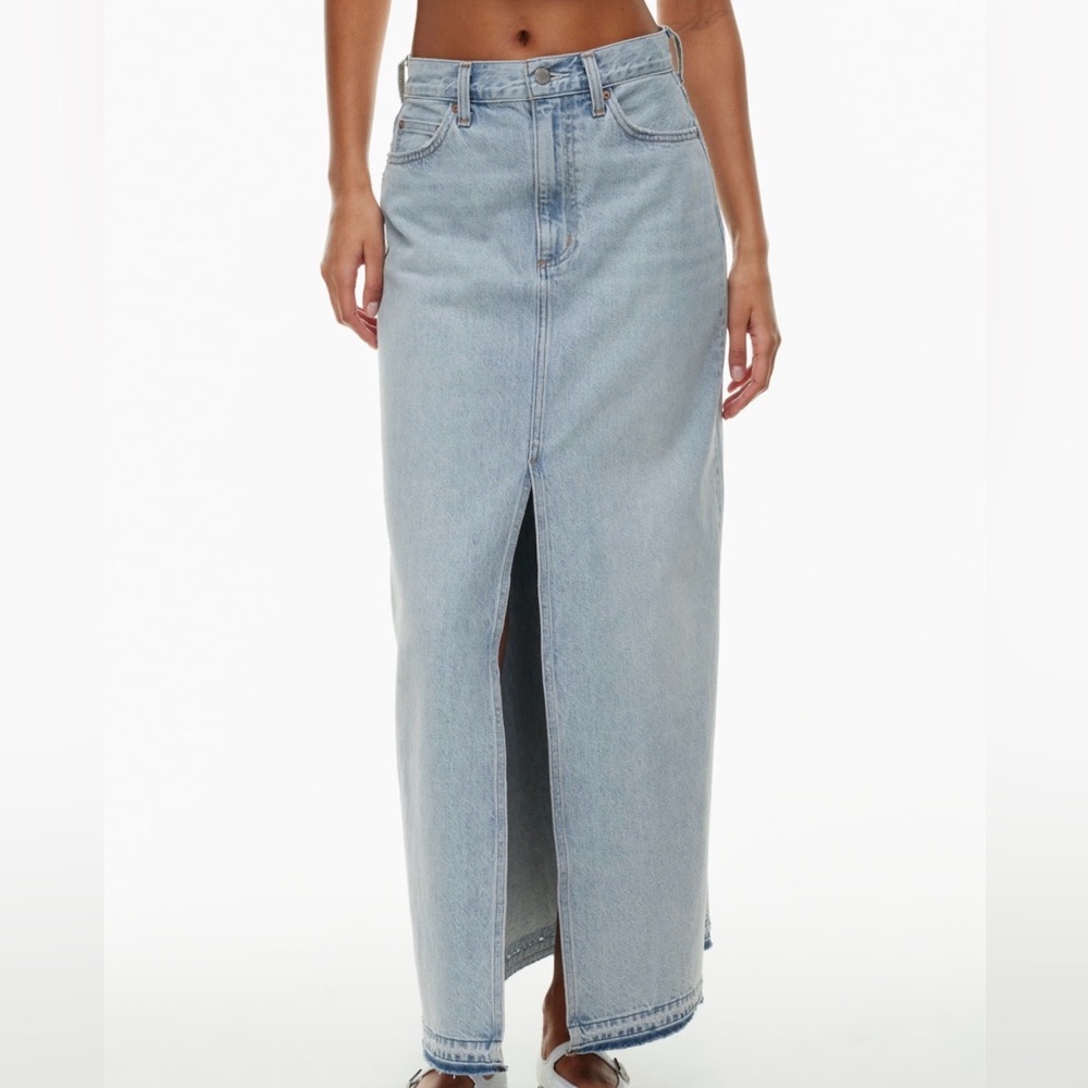Denim Forum Maxi Denim Skirt
